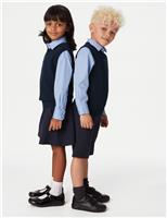 M&S Unisex Pure Cotton School Tank Top (2-18 Yrs) Navy
