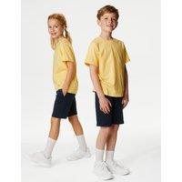 M&S Cotton Plain Shorts (2-18 Yrs) Dark Navy