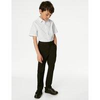 M&S 5 Pack Boys' Regular Fit Easy to Iron School Shirts (2-18 Yrs) White