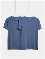 M&S 2 Pack Heatgen Light Thermal Short Sleeve Tops Khaki