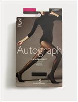 3pk 15 Denier Ladder Resist Tights