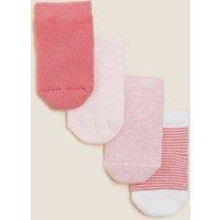 4pk Cotton Rich Terry Baby Socks (7lbs - 24 Mths)