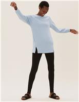 Cotton Rich Longline Sweat-shirt