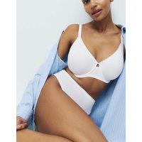 M&S Cool Comfort Cotton Rich Minimiser Bra C-H White