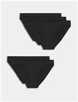 5pk No VPL Cotton Modal Bikini Knickers