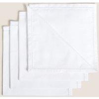 Set of 4 Cotton Sateen Napkins