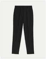 Slim Fit Ankle Grazer Trousers with Stretch
