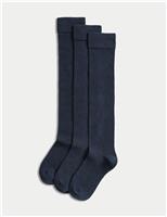 3 Pack Cotton Rich Over the Knee Socks