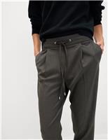 Drawstring Tapered Ankle Grazer Trousers