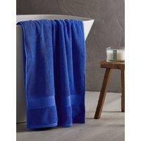 M&S Super Soft Pure Cotton Towel Mid Blue