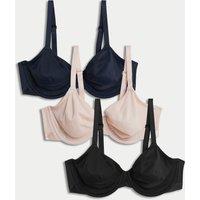 3pk Wired Full Cup Bras A-E