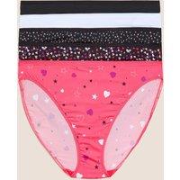 M&S IBO HEART NO VPL 5PK HL Pink Mix