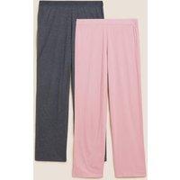 Body 2 Pack Cotton Modal Cool Comfort Pyjama Bottoms Pink Mix