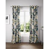 Pure Cotton Watercolour Eyelet Curtains