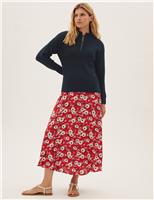 M&S Funnel Neck Half Zip Jumper Navy