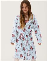 M&S Percy Pig Dressing Gown (2-16 Yrs) Blue Mix