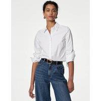 Cotton Rich Fitted Collared Shirt
