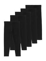 5 Pack Cotton Rich Leggings (2-8 Yrs)