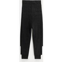 M&S 5 Pack Cotton Rich Leggings (2-8 Yrs) Black