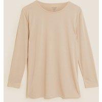 Crew Neck Longline Long Sleeve Top