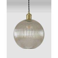 Ridged Glass Ceiling Lamp Shade