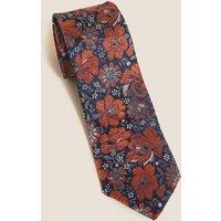 Slim Floral Pure Silk Tie