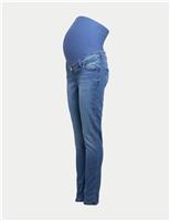 M&S Maternity Ivy Over Bump Skinny Jeans Medium Indigo