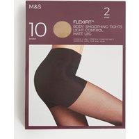 2pk Flexifit 10 Denier Light Control Sheer Tights