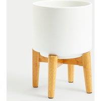 Medium Ceramic Planter with Stand
