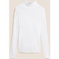 Second Skin Roll Neck Jersey Top