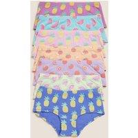 7pk Cotton Rich Fruit Print Shorts (2-16 Yrs)