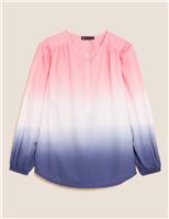 Pure Cotton Tie Dye Regular Fit Blouse