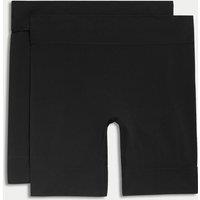M&S 2 Pack Anti-Chafe Shorts Black