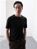 Autograph Pure Supima Cotton Performance Crew Neck T-shirt Dark Navy