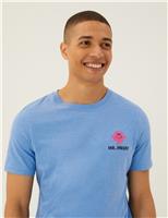M&S Pure Cotton Mr. Men T-Shirt Blue