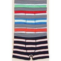 5pk Cotton Rich Stripe Trunks (2-16 Yrs)