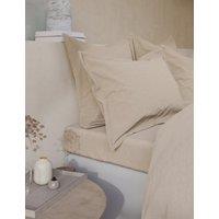 Washed Cotton Deep Fitted Sheet