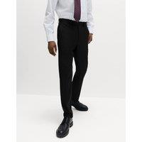 M&S Regular Fit Stretch Ultimate Suit Trousers Black