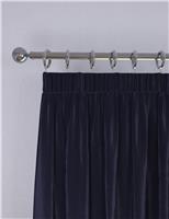 Faux Silk Pencil Pleat Blackout Curtains