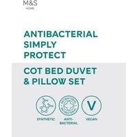 Antibacterial Cot Bed Duvet & Pillow Set