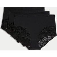 Body by M&S 3pk Body Soft Full Briefs Black