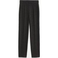 M&S Jersey Straight Leg Trousers with Stretch Charcoal