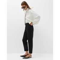 M&S Tapered Ankle Grazer Trousers Black