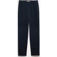 M&S Tapered Ankle Grazer Trousers Midnight Navy