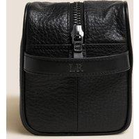 Personalised Leather Washbag