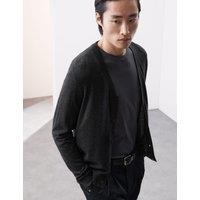 Pure Extra Fine Merino Wool V-Neck Cardigan