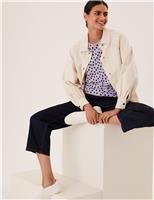 M&S Supersoft Polka Dot Crew New Jumper Lilac Mix