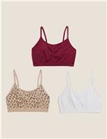 3pk Seamless Non Wired Crop Tops