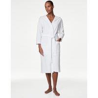 Pure Cotton Jersey Waffle Dressing Gown