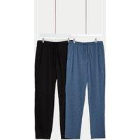 2pk Pure Cotton Pyjama Bottoms